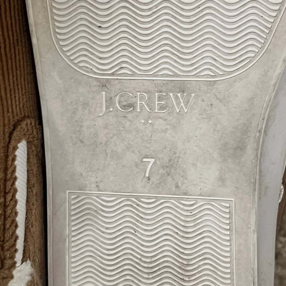 J.Crew Corduroy Faux Sherpa Lined Slip On Loafers Brown Women’s Size 7 - Picture 5 of 8